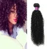 8a Mongolski Kinky Curly Fair Weave 4bundles Kręcone ludzkie przedłużenia włosów Mongolskie włosy afro perwersyjne przedłużenie naturalne czarne1436072