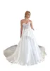 Elegant Plus Size A Line Wedding Dresses for Bride Sweetheart Beaded Pearls Big Bow Knot Pleats Tiered Court Train Bridal Gowns for Wedding Party Custom Made
