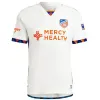 2023 2024 FC Cincinnati maglie da calcio Kit per bambini Uomo 23/24 Maglia da calcio Home Blu Away Bianco BOUPENDZA ACOSTA ROBINSON MIAZGA BARREAL Portiere