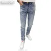 Luxe Plein Strass Hommes Jeans Mode Processus Lourd Mâle Pantalon Crayon Serré Toute Saison Porter Tendance Haute Qualité Homme Denim Pantalon 28-38