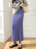 Skirts TIGENA Elegant Slim Pencil Midi Long Skirt For Women 2024 Spring Summer Vintage Street Solid High Waist Mid-length Female