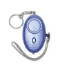 130dB 계란 모양 자체 방어 알람 키 체인 펜던트 개인화 손전등 개인 Safty Key Chain Charm Car Keyring