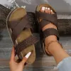 Kapcia 1 para stylowy pasek krzyżowy plażowy oddychający kobiety letnie sandały slajdy