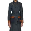 여자 자켓 여성 디자이너 자켓 데님 코트 가을 봄 스타일 레이디 재킷 디자이너 코트 B131 240305