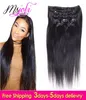 7A Brazilian Virgin Human Hair Clip In Hair Extension Straight 120g Full Head Natural Color 7Pcslot 1228 Inches From Ms Joli8359991