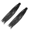 Motorcycle Helmets 2 Pcs Dreadlocks Ponytail Women's Motorbike Decor Accessory Ornament Fashion Decal Abs Miss