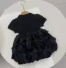 Dziecięcy spódnice dziewczyny sukienka spódnica scenariusz projektant garnitury dla niemowląt dziewczyny ubranie ciasto z siatki długie sukienki Zestaw przyjęcia urodzinowego Vestidos Ubrania dla dzieci Cyd24030704-6