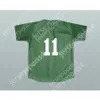 Jefferson Albert Tibbs 11 Kekambas Baseball Jersey Hardball Dark Green Nowy zszyta