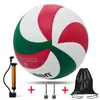 Impression de volley-ball, modèle 4500, taille 5, camping, volley-ball, sports de plein air, entraînement, sac à aiguille à pompe en option, 240301