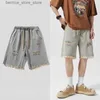 Mäns shorts Summer Mens Jean Shorts Korean Högkvalitativ twill shorts Sportbyxor Fashion Menskläder 2023 Ny hållbar och icke-blekande Q240305