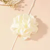 Gargantilla collar de cadenas de cuerda larga con una flor blanca para mujer joyería para el cuello accesorios Kpop rosa