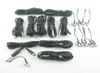 Whole5 Set Black RCA Jack Conversion Tattoo Power Clip Cord For Tattoo Power Kit Set Supply TCC055380713