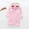 Bambini Cartoon Cat Vestaglie Inverno Baby Girl Accappatoio Indumenti da notte Vestaglia Per bambini Pigiama di flanella con cappuccio Ragazzi Homewear Abbigliamento 240228