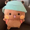 Bubu ve dudu panda peluş peluş sevimli karikatür ayı kawaii bebek doldurulmuş yumuşak yastık oyuncak çocuk için hediyeler anime 240223