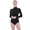 Stage Wear AOYLISEY Women Black Long Sleeve Ballet Dance Leotards Turtleneck Gymnastics Bodysuits Romper Skin For Men Adult Costumes