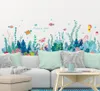 SHIJUEHEZI Autocollants muraux d'algues bricolage plantes d'eau de poisson Stickers muraux pour chambre d'enfants chambre de bébé salle de bains décoration de la maison 2011309316010