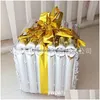 Decorazione per feste 50 cm Grande confezione regalo Cubo Palloncini foil Decorazioni per feste di buon compleanno Matrimonio Giocattoli per bambini Palloncino a elio Consegna a goccia Dhmdj