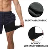 Krótkie krótkie krótkie sporty 3D Sport Running 2 w 1 Shorts Trainsing Summer Trening odzież sportowa Q240305