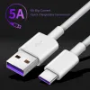 سريع الشحن السريع نوع C USB كابل 1M 3FT USB C شاحن كابلات لشاحن Huawei Samsung HTC Smart Phone ZZ