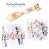 16mm New Silver Gold Rosegold Deployment Clasp for Silicone Rubber Watch Straps Fold Buckle for Submarine Watch Tools253b