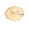 Sombreros de ala ancha Sombreros de cubo Sombrero para el sol para mujer Sombrero de playa ancho Sombrero para el sol grande hecho a mano Sombrero de copa vacío Sombrero para el sol de borde ancho sólido J240305