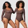 Waist Tummy Shaper Women's jumpsuit long sleeved corset body shaper seamless jumpsuit