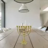 Candle Holders Multi Branch Hanukkah Stand Artistic 7 Headed Candelabrum Stylish Home Decor