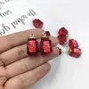 Charms 10st Fashion Strawberry Jam för smycken tillverkning harts fruktflaska hänge diy örhängen nyckelring hantverk c1564