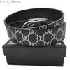 Bältesdesigner bälten läder damer svart röd vit band orm buckle grossist cinturones 240305