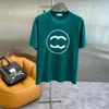 Kadın T-Shirt İki C's Grafik Baskı İşlemeli T-Shirt Tasarımcı Top Moda Fransız Moda Giyim Pamuk Mürettebatı Boyun Kısa Kollu T-Shirt S 5XL