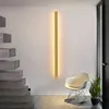 Wandlamp Moderne Zwarte LED Wandlamp voor Eetkamer Woonkamer Decoratie LED Lange Strip Wandlampen Trap Hoek Wandlamp