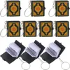 Keychains 10 Pcs Mini Keyring Quran Keychain Small Pendants Ornament Keyrings Vintage Book Exquisite