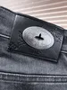 Jeans para hombre Diseñadores Jeans Jeans negros Pantalones de diseñador Moda V Letra Imprimir Gráfico Pantalones simples Casual Suelto Slim Fit Proceso de lavado pesado Elegante Gris L VVV