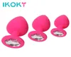 IKOKY 3PCSSet Plug anale in silicone Butt Plug Unisex Diamond Sex Stopper Giocattoli per adulti per uomini Donne Anal Trainer per coppie Y181101069556830