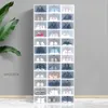 3 Pieces a Set of Transparent Storage Box Shoe Cabinet Shoe Rack Shoe Cabinet Dormitory Household Shoe Box 240229