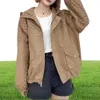 Women039s Jassen Lange Mouw Rits Zakken Casual Sport Luxe GGity Brief Jas windjack Running Coats2437925