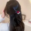 ヘアアクセサリークリエイティブレトロな繊細な群れローズクローデイリーレッドフラワーベルベットスモールヘアピンビンテージ贅沢なファッション