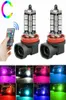 Car Styling RGB LED Auto Car Faro 5050 27 SMD Fendinebbia Testa Lampadina con telecomando 9005 9006 H11 H7 2 pezzi 9027971