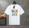Designer Tees Mens Summer Shirt Dames Simpson T -shirts voor mannen kleding VR46 shirt mode afdrukken korte mouw casual losse heren zomer sportshirts ronde nek c8yr