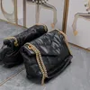 7a sacos de ombro designer bolsa bolsa loulou bolsa de ombro de couro mulheres luxo preto sacos de corrente de pele de cordeiro bolsa crossbody bolsas de luxo weman axila pele de carneiro