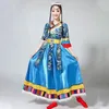 Escenario desgaste chino danza folclórica ropa tibetana ropa de turismo mujeres estilo étnico minoría traje de rendimiento tradicional