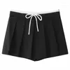 Skirts Fashion Casual Women's Summer Loose Sport Skirt Shorts Eaturing Elasticated Waistband Slacks Pleated Mini Sexy