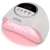 320W 72Beads LED / Lámpara UV Gel de curado Máquina de fototerapia de uñas LED Herramienta manual profesional Equipo de salón 240305