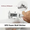 3D Kendinden Yapışkan Köpük Duvar Sticker Su geçirmez ve cömert anti dekoratif duvar 3D duvar etiketi yatak odası mutfak ev dekorasyonu 240304