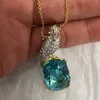 2024 Collier de créateur de nouveau style bijoux Bird Blue Blue Green avec Diamants Designer juif pour femmes