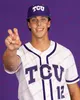 مخصص TCU Horned Frogs TCU البيسبول جيرسي سام ستوتنبورو بن أبيلدت كوهين فيسر تشيس هوفر جاكس تراغر جوستين هاكيت القميص.