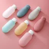 Set di pezzi contenitore per lozione in silicone morbido tubo da spremere vuoto bottiglia di shampoo da viaggio portatile ricaricabile ml