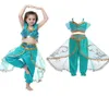 Children039s kleding nieuwe set kinderen kostuums Aladdin magische lamp jasmijn cosplay prinses dress party imitatie 3700698