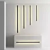 Wandlamp Moderne Zwarte LED Wandlamp voor Eetkamer Woonkamer Decoratie LED Lange Strip Wandlampen Trap Hoek Wandlamp