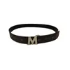 M Designer Ceinture Boucle Mode En Cuir Véritable Femmes Ceintures pour Hommes Lettre Double Grand Or Sier Classique